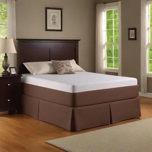 14 Inches Drop Bed Skirt Solid Chocolate Egyptian Cotton 1000TC