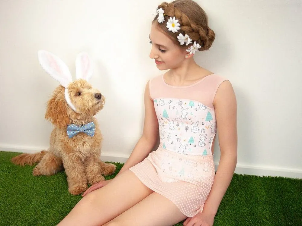A-Line Skirt Kids Powder Pink Dot Lace RTW