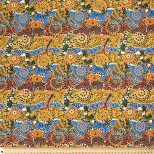 Australiana/Aboriginal Inspired Cotton Prints Design-4