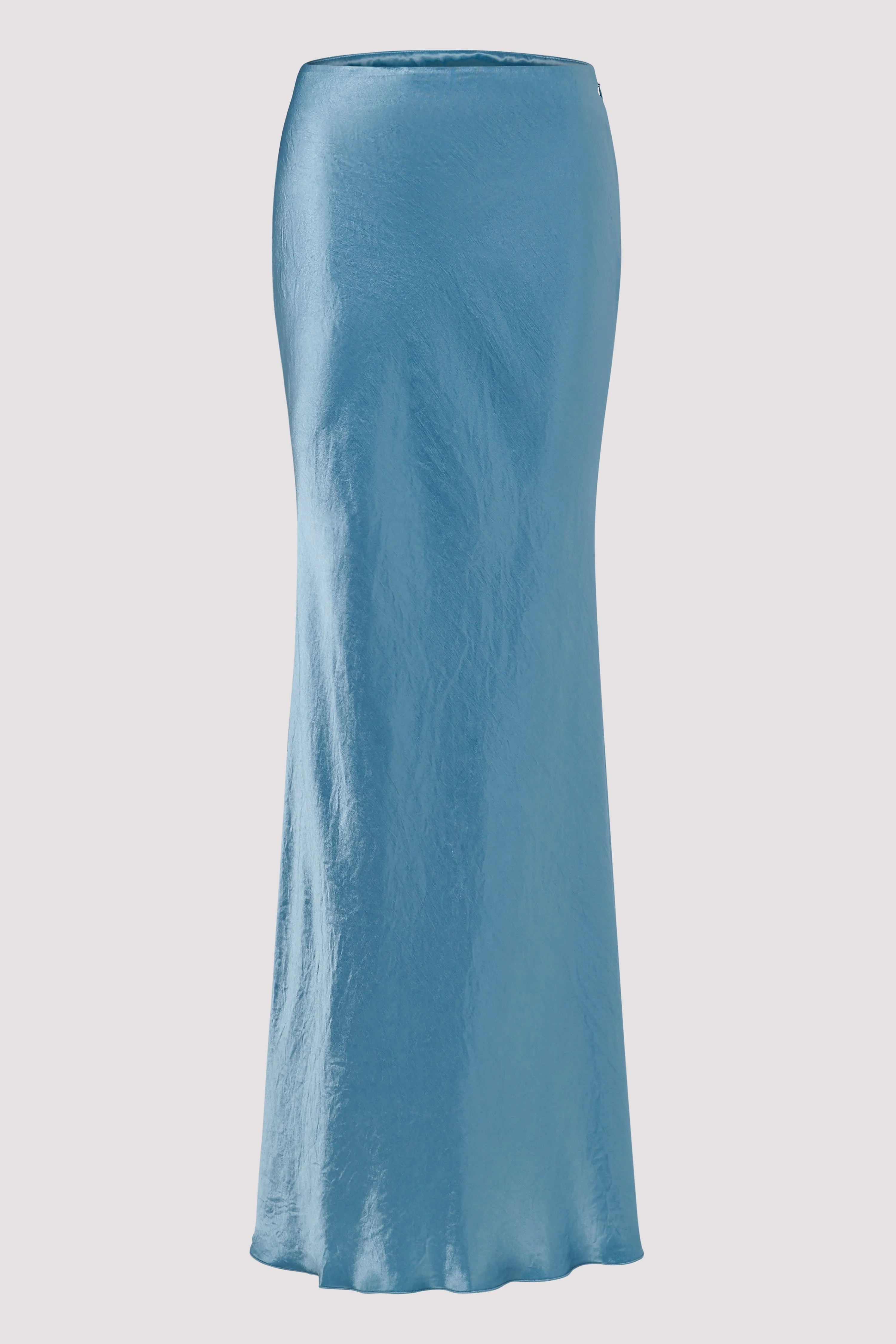 Blue Fea Fluted Maxi Skirt