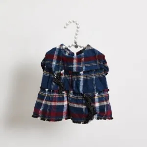 check fringe dress