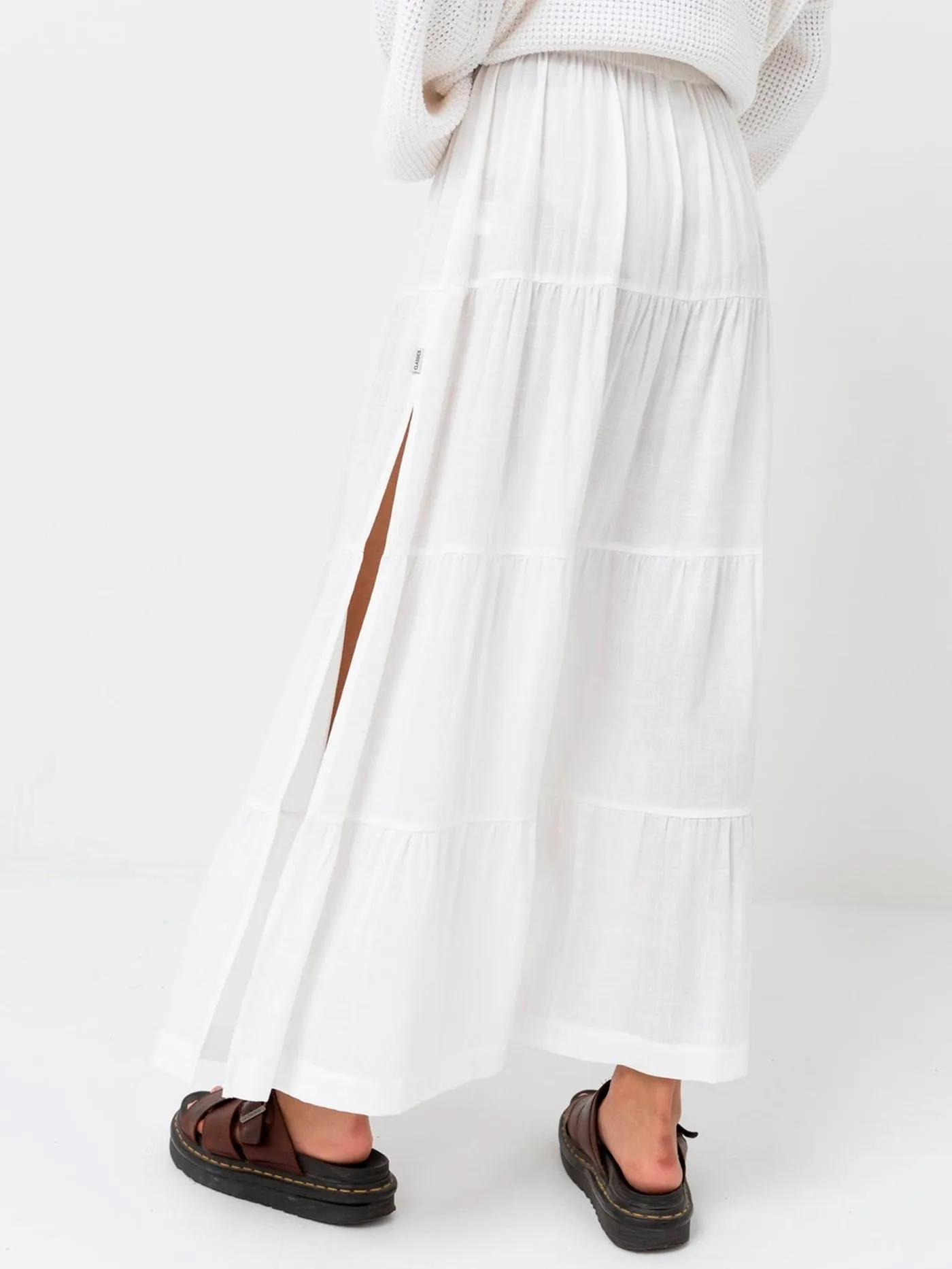 Classic Tiered Maxi Skirt