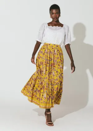 Cleobella Charlene Ankle Skirt - Evora Print