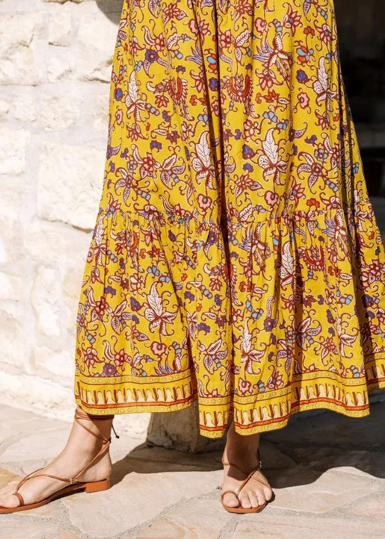 Cleobella Charlene Ankle Skirt - Evora Print