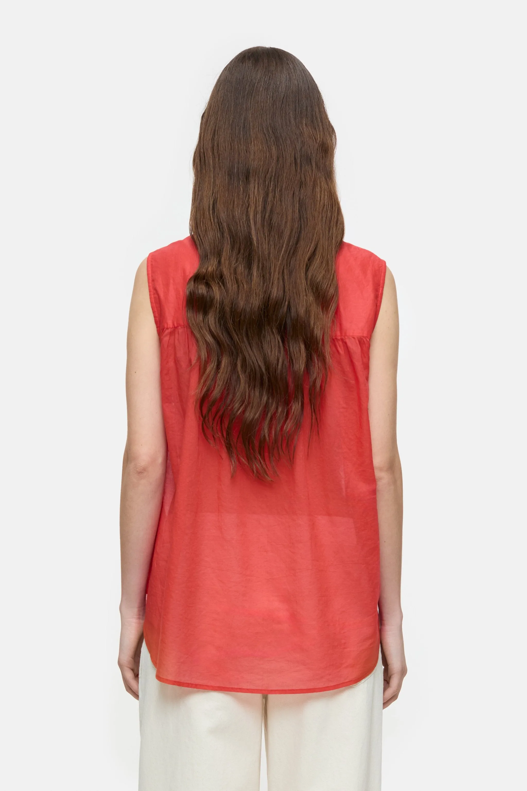CLOSED WOMENS COTTON VOILE BLOUSE - 2 COLORS