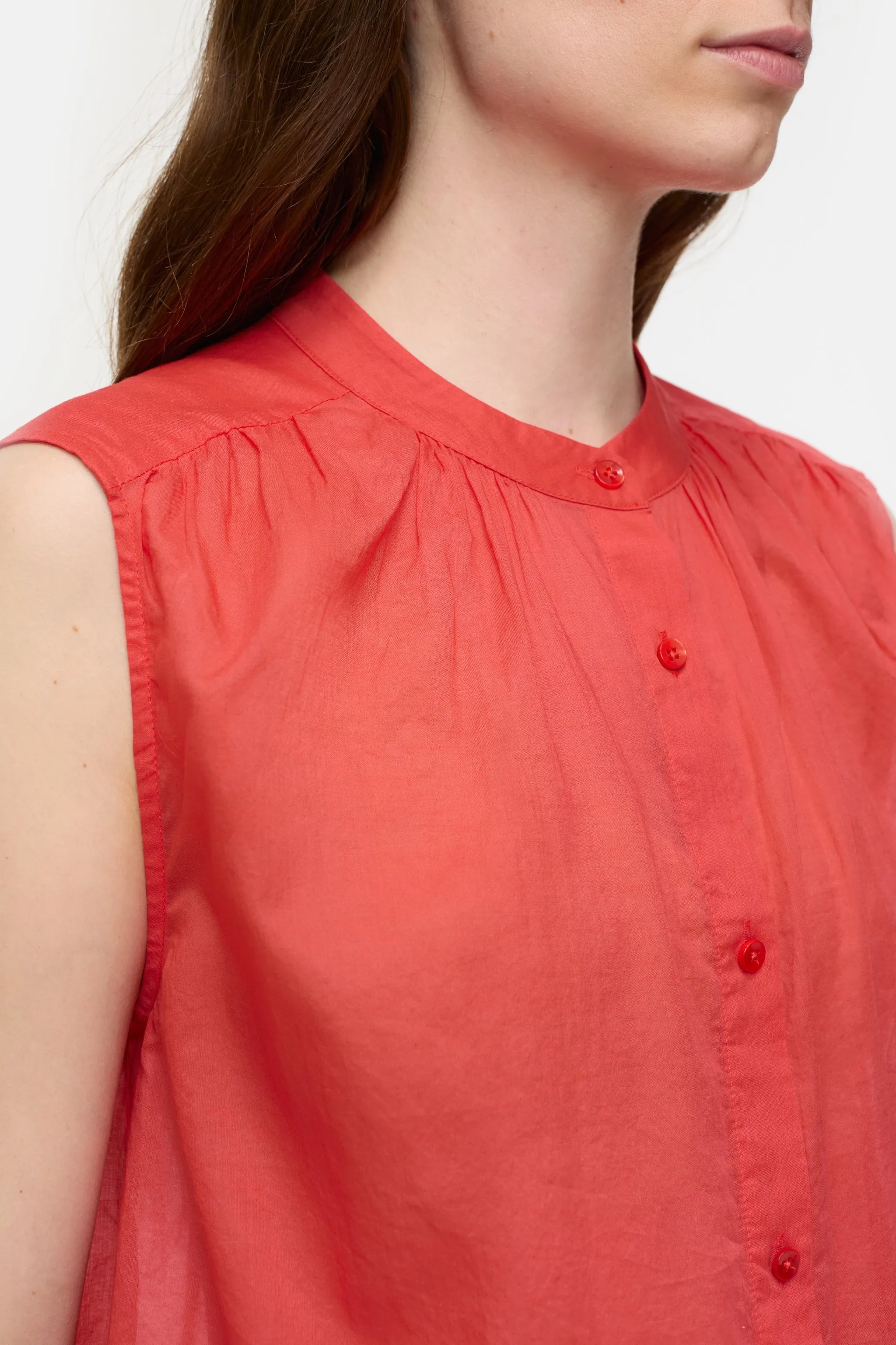 CLOSED WOMENS COTTON VOILE BLOUSE - 2 COLORS