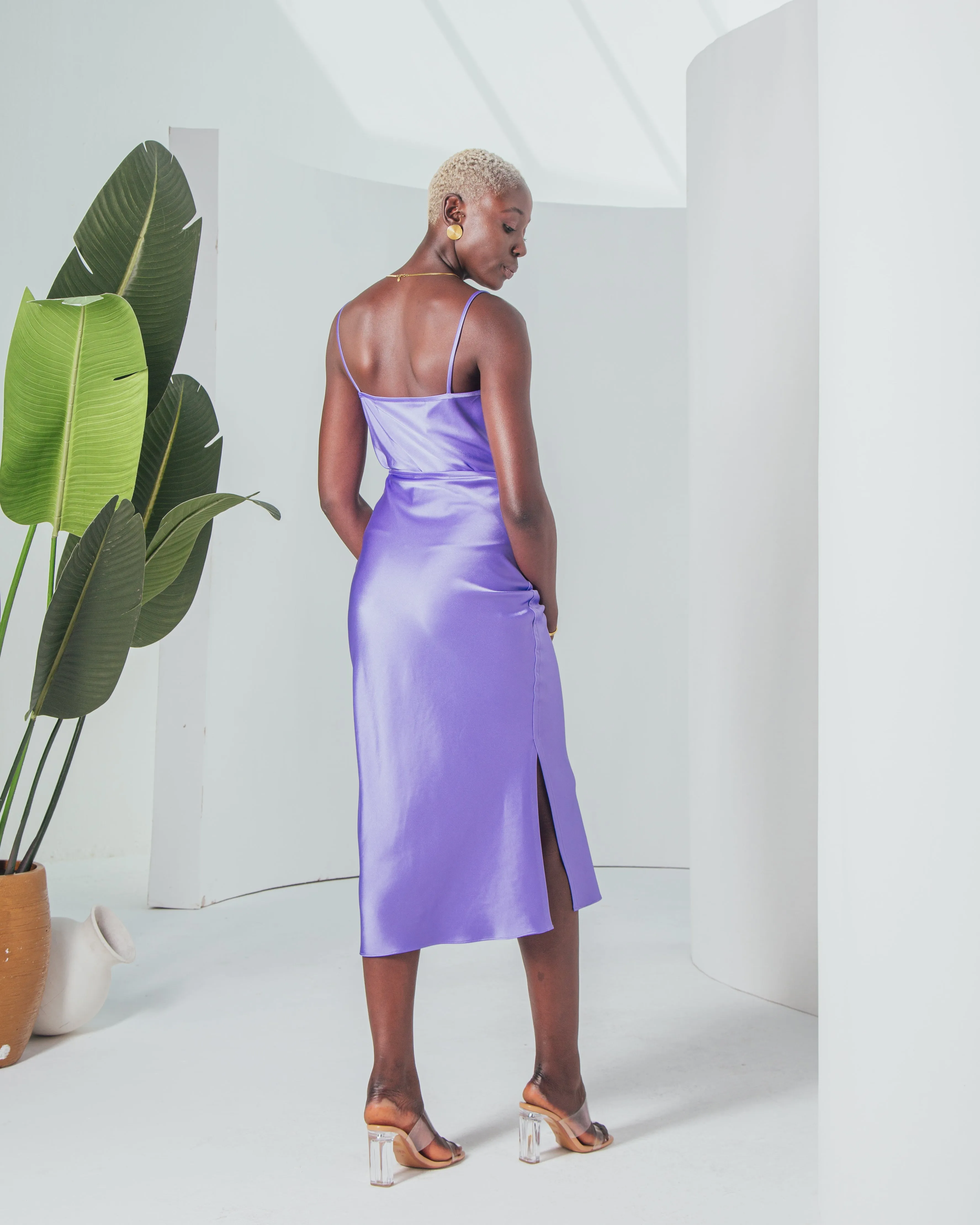 Essentials - Satin Midi Skirt