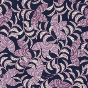 Fabric Editions Michalina Purple Floral Cotton Prints