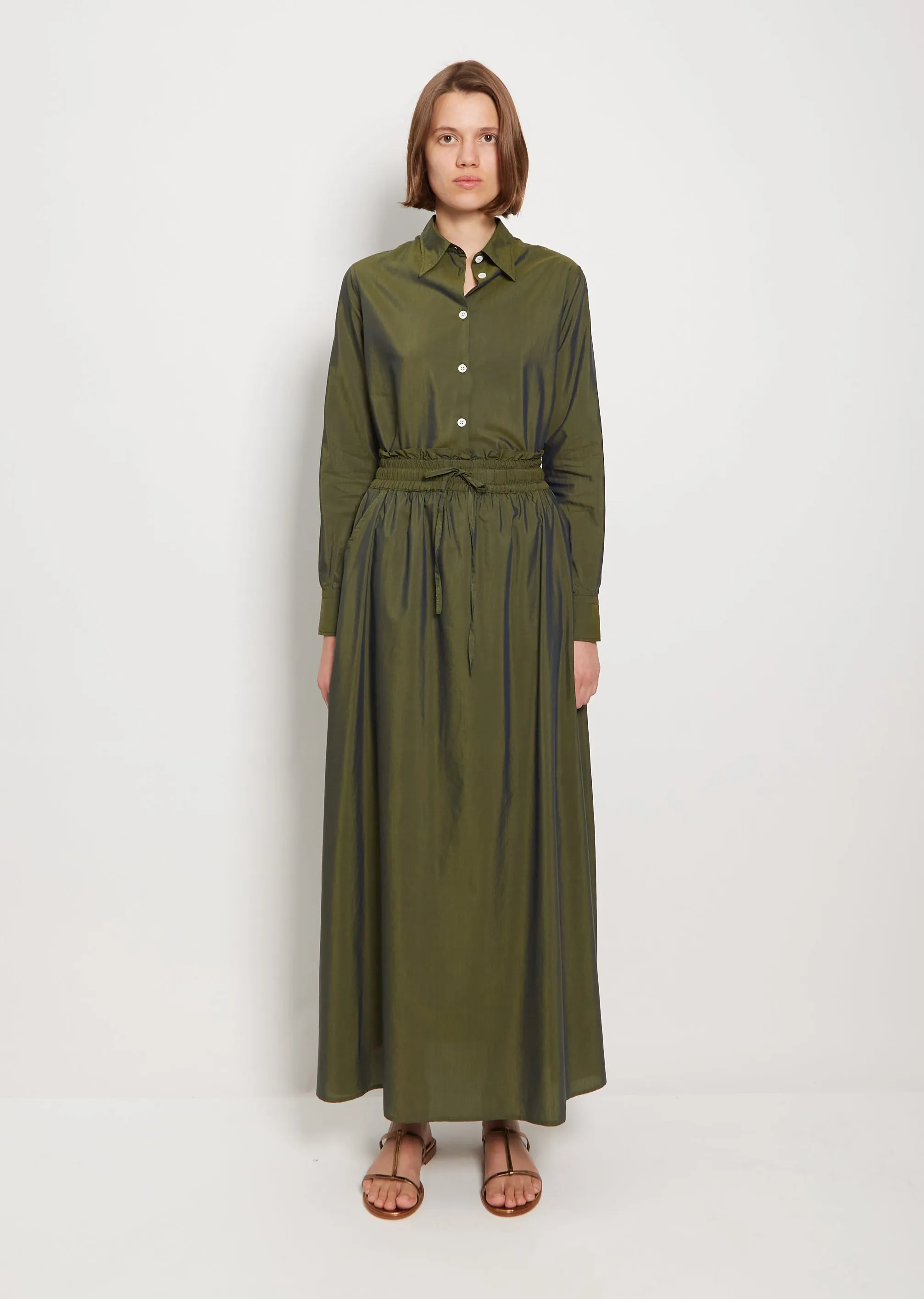 Farah Cotton Silk Blend Skirt — Moorland