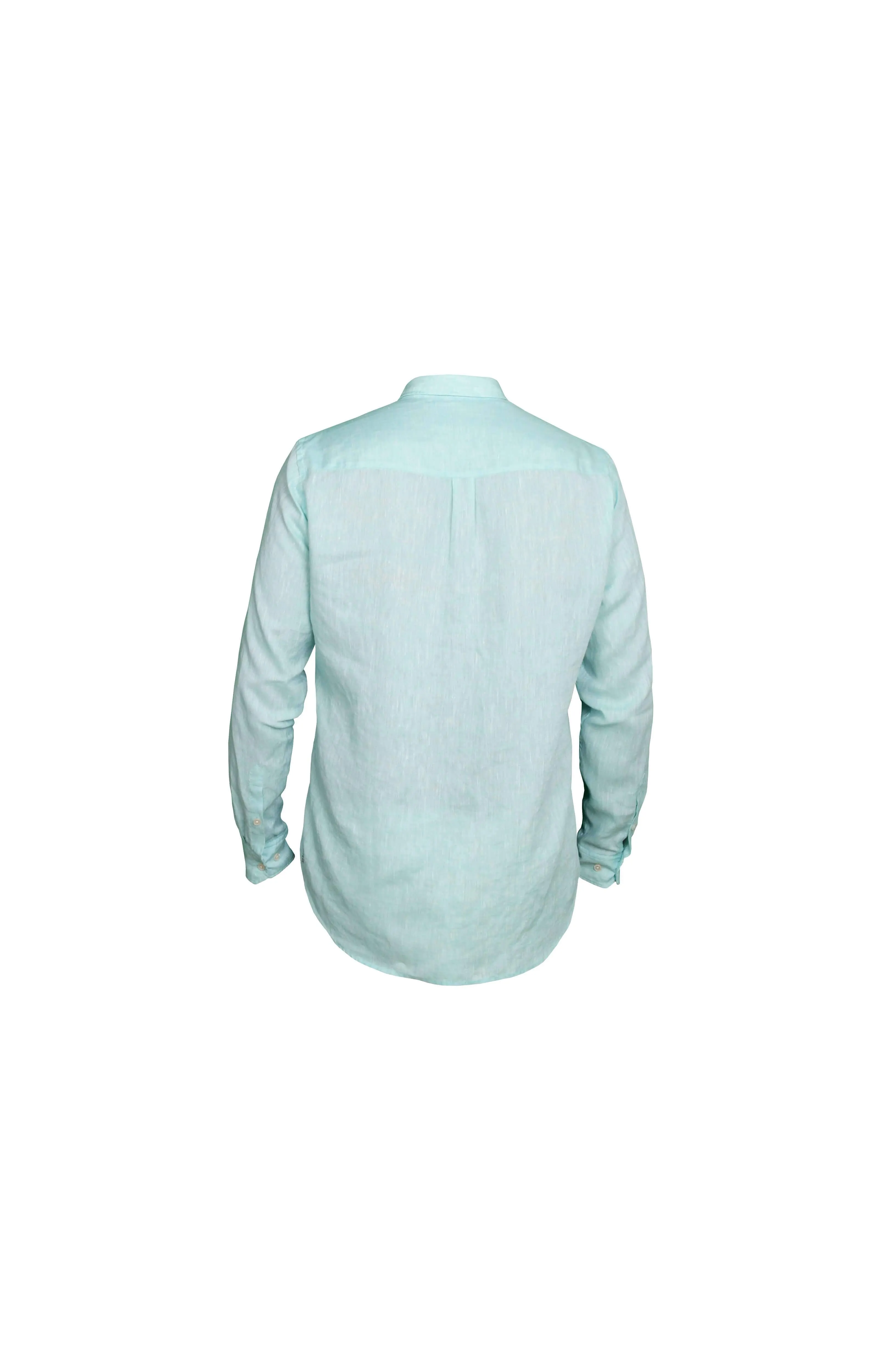 Faros Aquamarine Linen Shirt - Finest Italian Linen