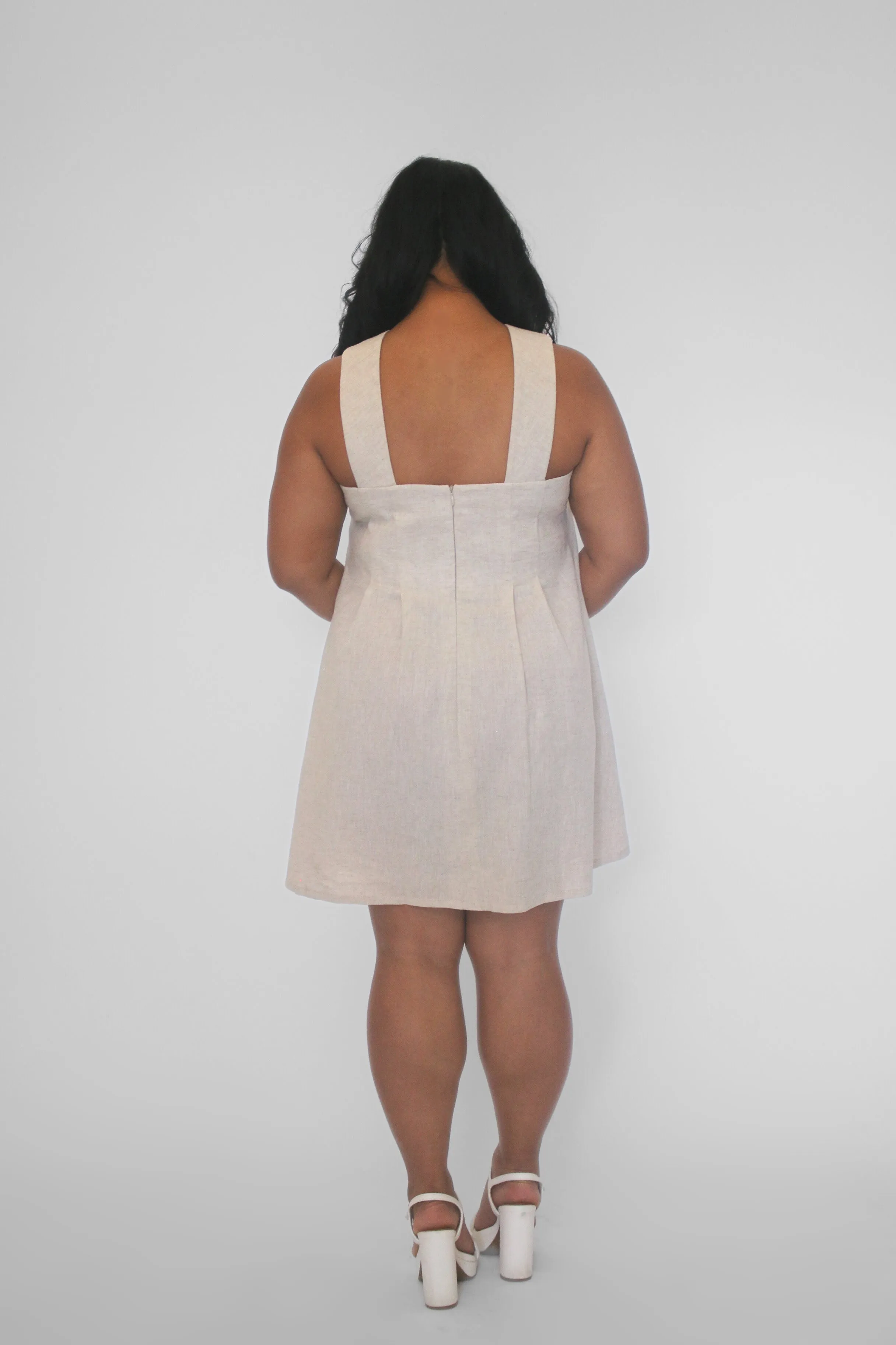 Jasmine 100% Linen Sundress