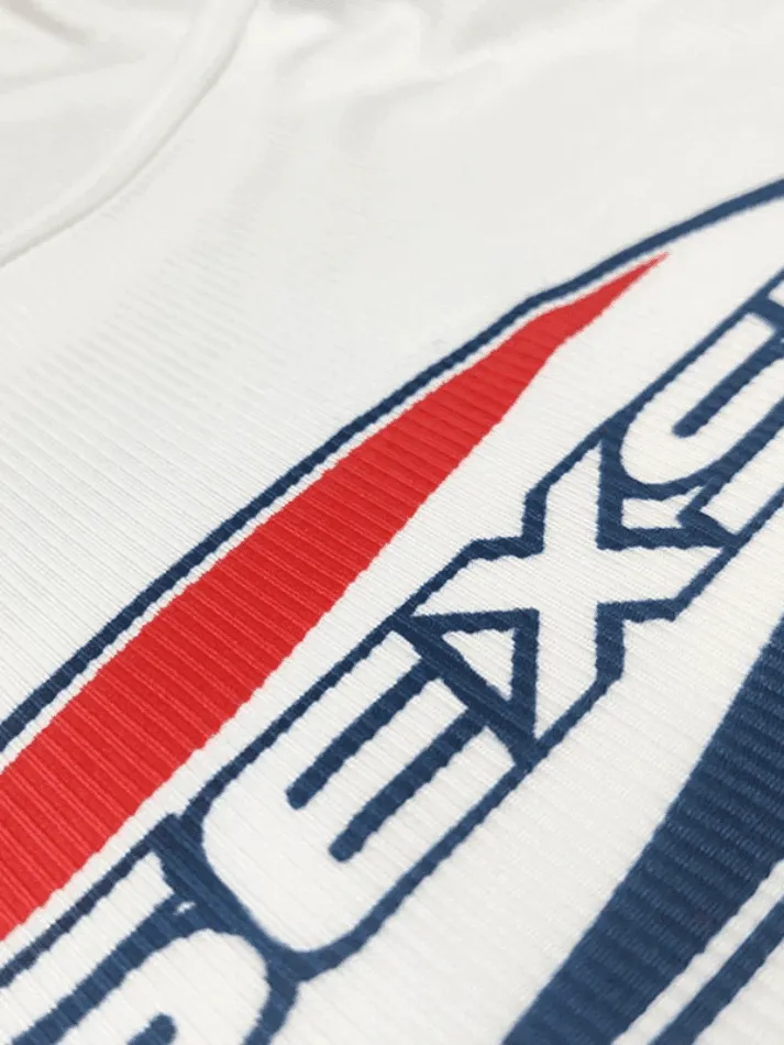 Logo Print Ribbed Tank Top