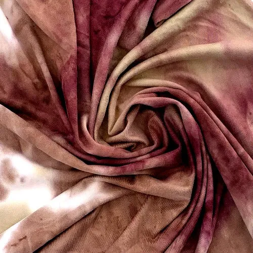 Mauve/Ivory | Double Brush Tie-Dye Jersey - SKU 6945A #U128