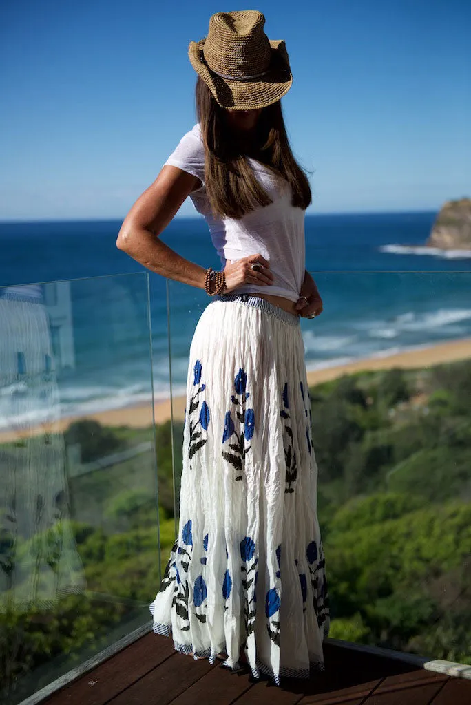Maxi-Skirt Handblock Printed (Wholesale)