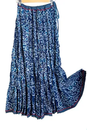 Maxi-Skirt Handblock Printed (Wholesale)