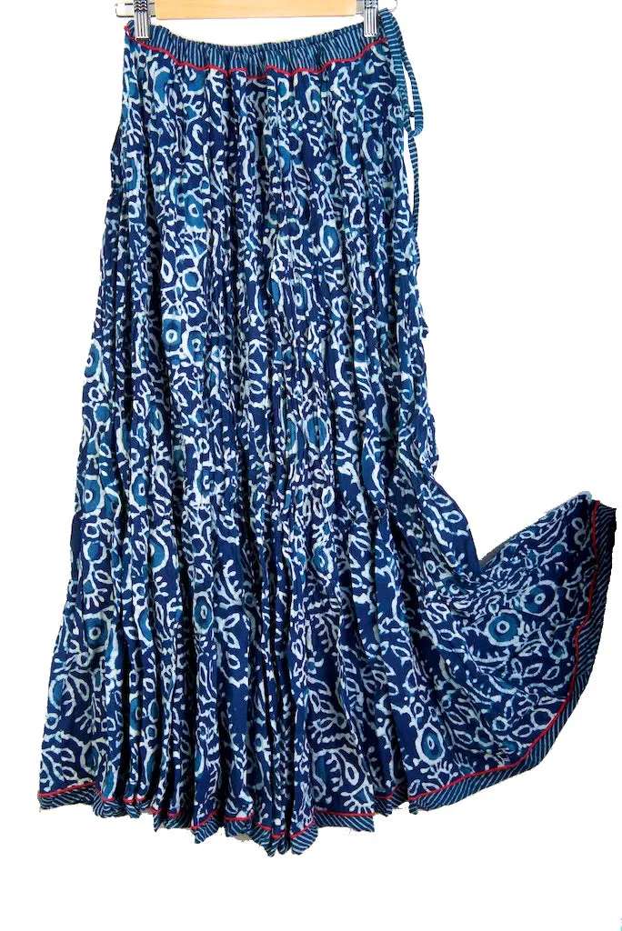 Maxi-Skirt Handblock Printed (Wholesale)