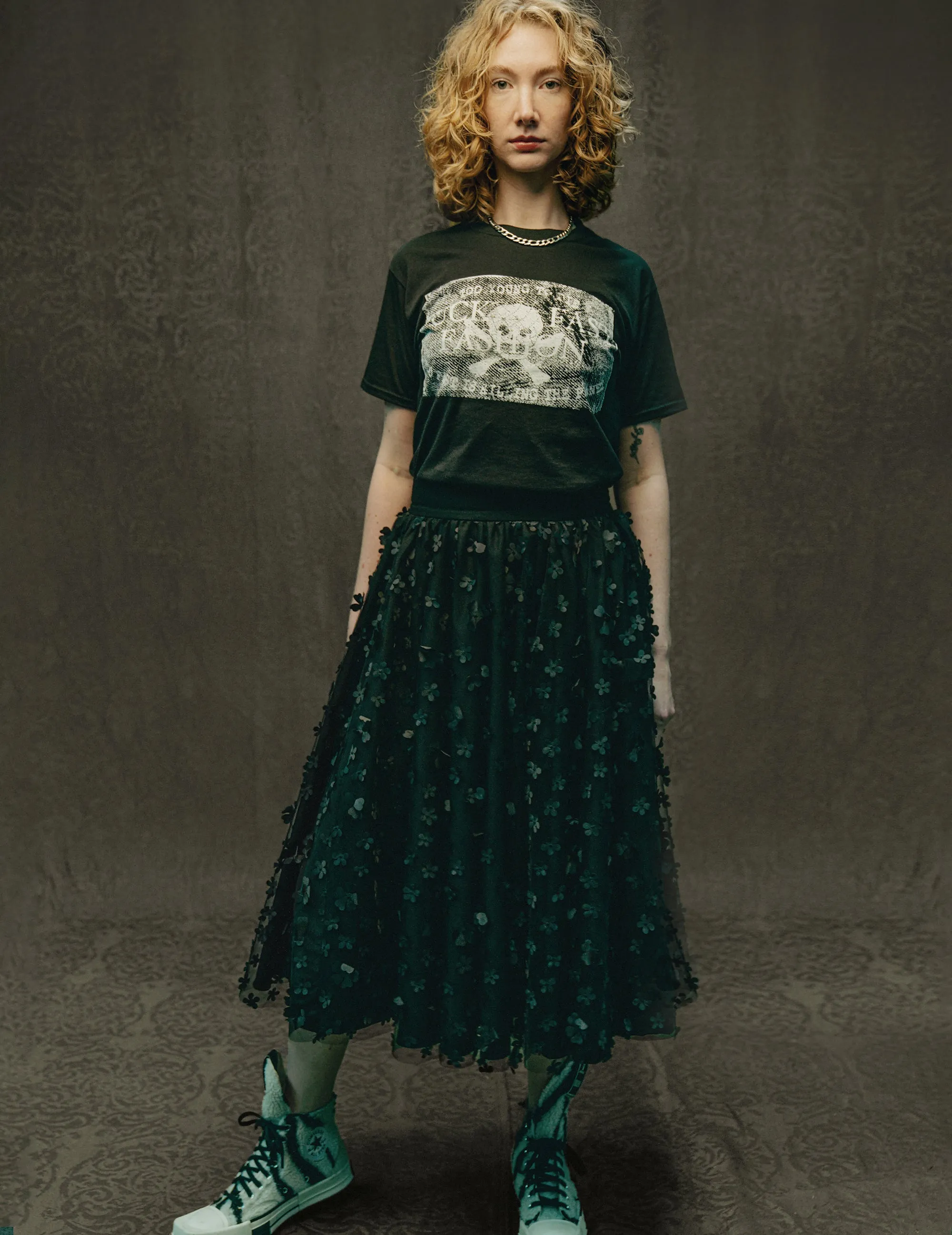 Mesh Maxi Skirt