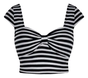 Miss Vixen Striped Crop Top