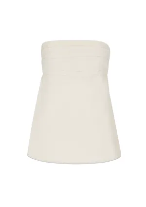 Oatmeal Lula Linen Blend Bandeau Top