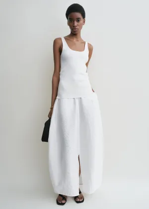 Parachute skirt white petite