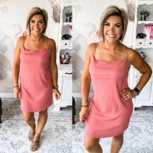 Perfect Promise Cowl Neck Dress - Marsala