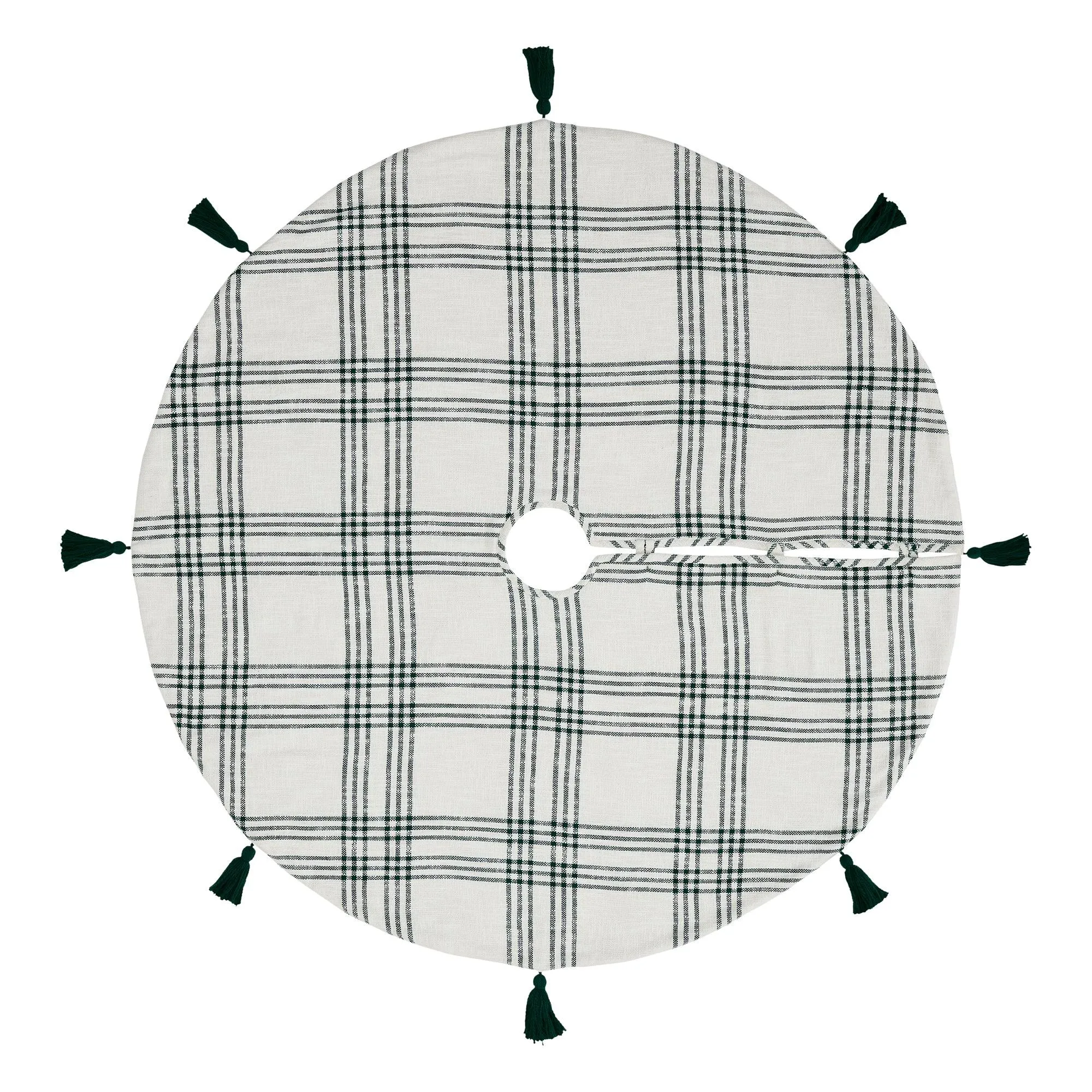 Pine Grove Plaid Christmas Tree Skirt 55 VHC Brands