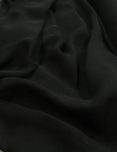 Poly Chiffon - 60-inches Wide Black