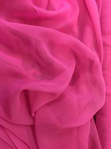 Poly Chiffon - 60-inches Wide Garden Fuchsia