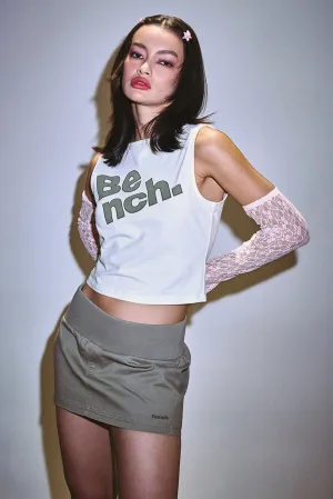 Porla Canvas Mini Skirt - Dark Stone