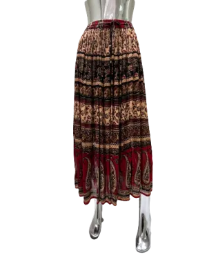 RAYON PRINTED SKIRT PRINT 122