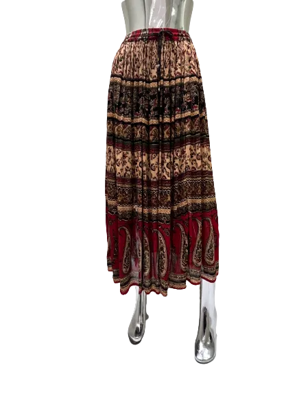 RAYON PRINTED SKIRT PRINT 122