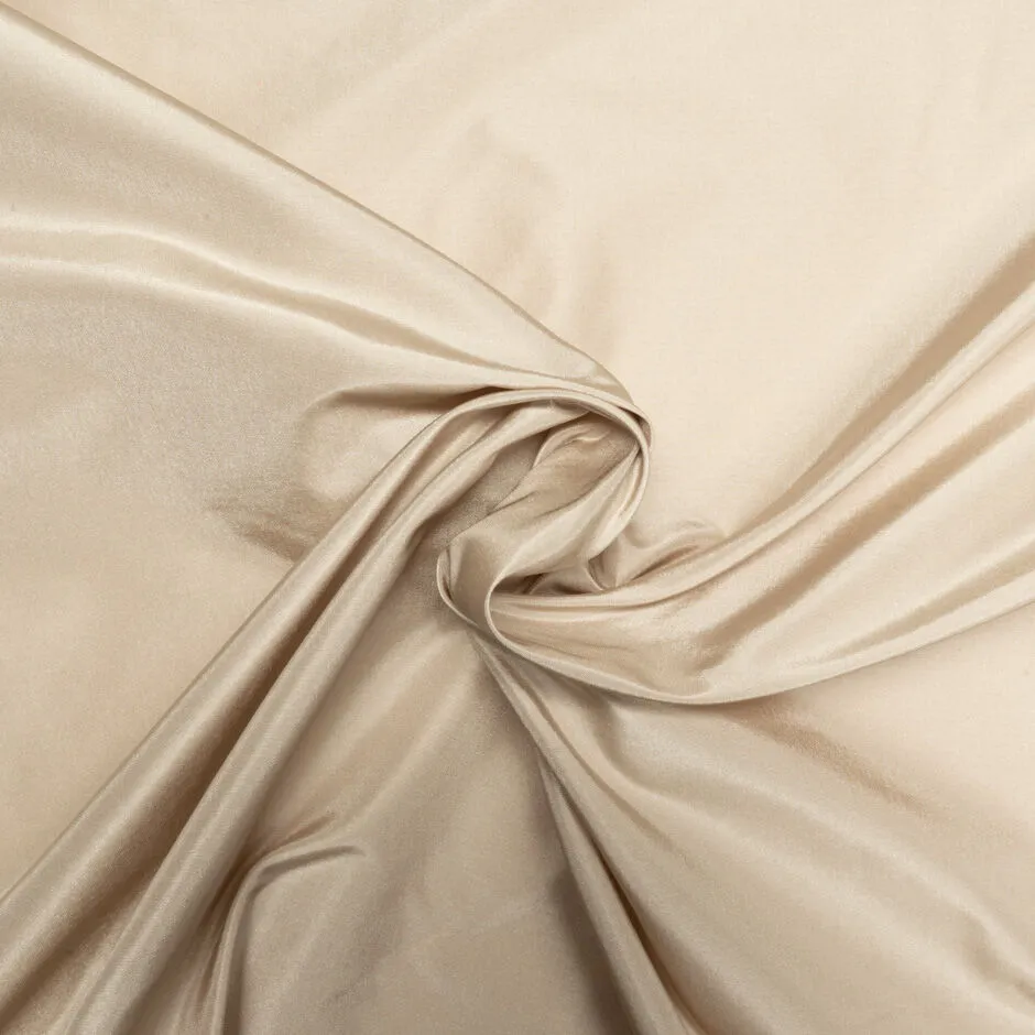 Soft Beige Plain Silk Taffeta (A 1.50m Piece)