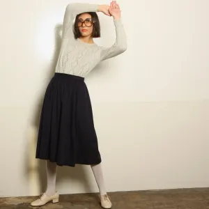 Vintage 70's Yves Saint Laurent Rive Gauche Wool Skirt
