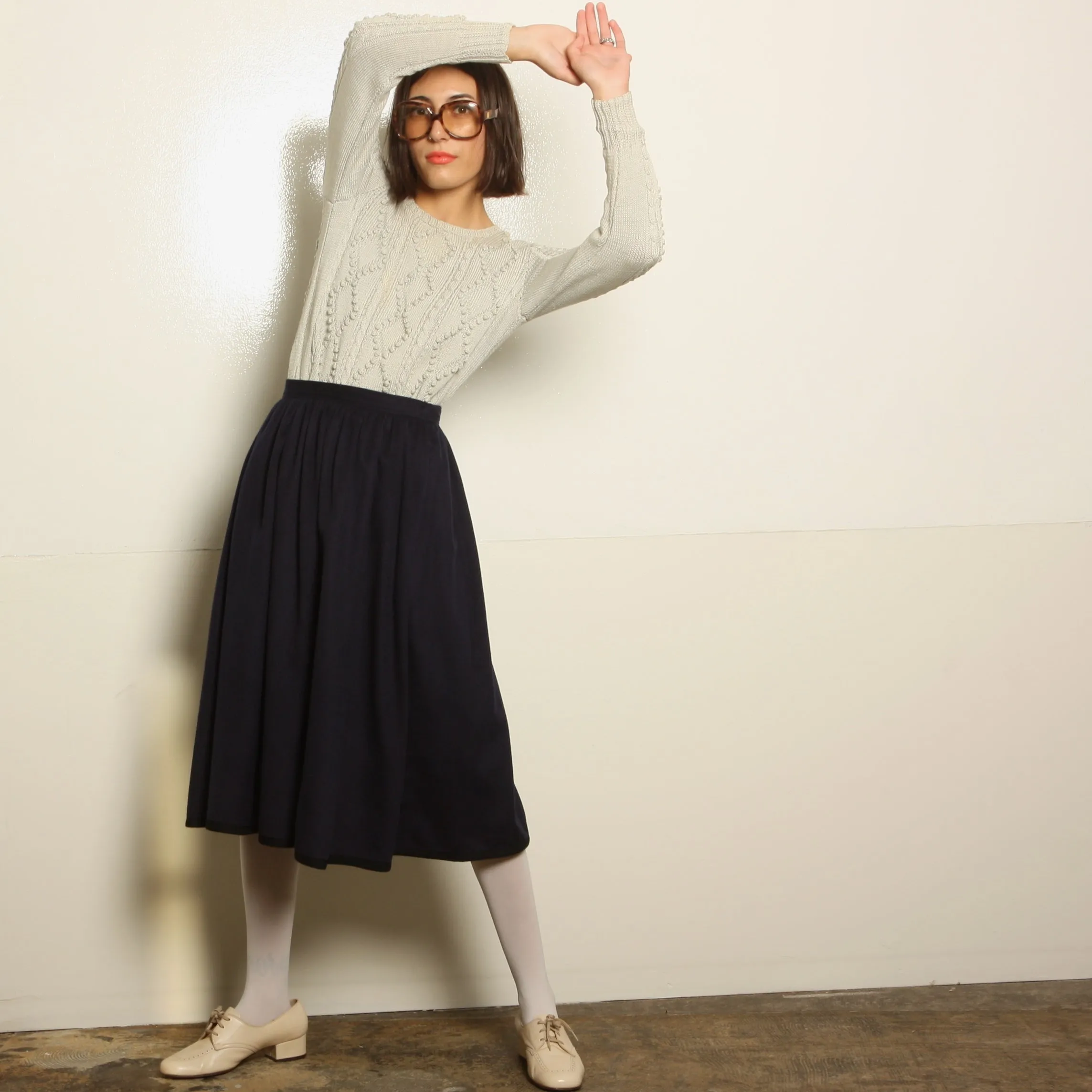 Vintage 70's Yves Saint Laurent Rive Gauche Wool Skirt