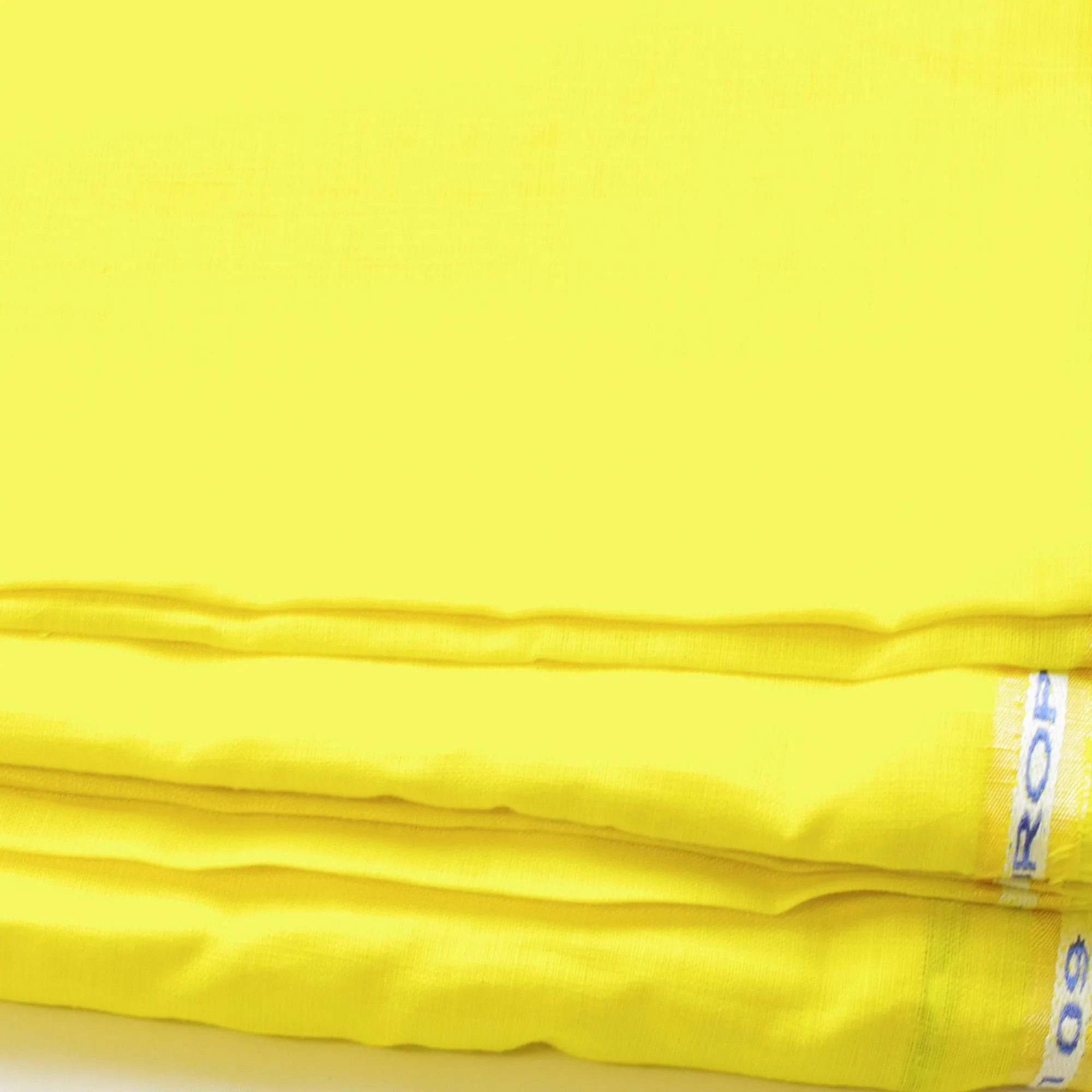 Washed Plain Pure Linen Fabric (Width 58'') - Lemon Yellow