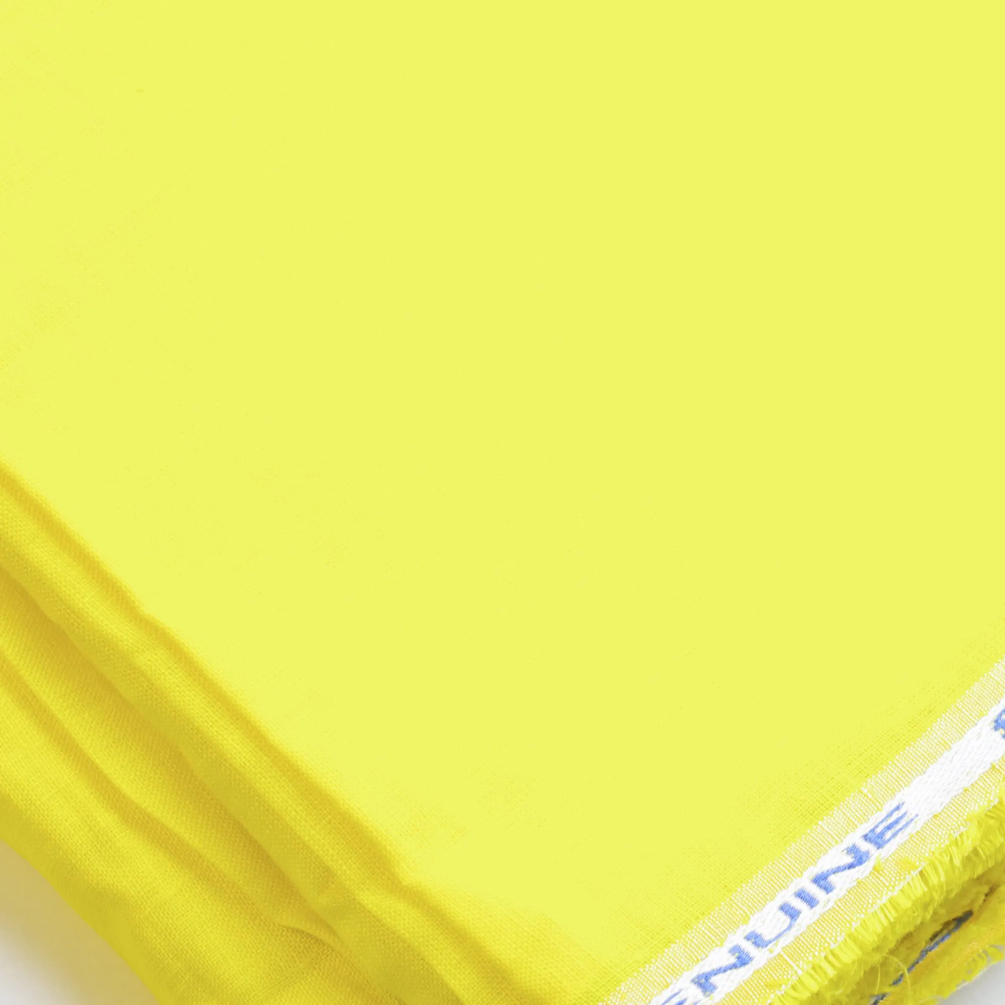 Washed Plain Pure Linen Fabric (Width 58'') - Lemon Yellow