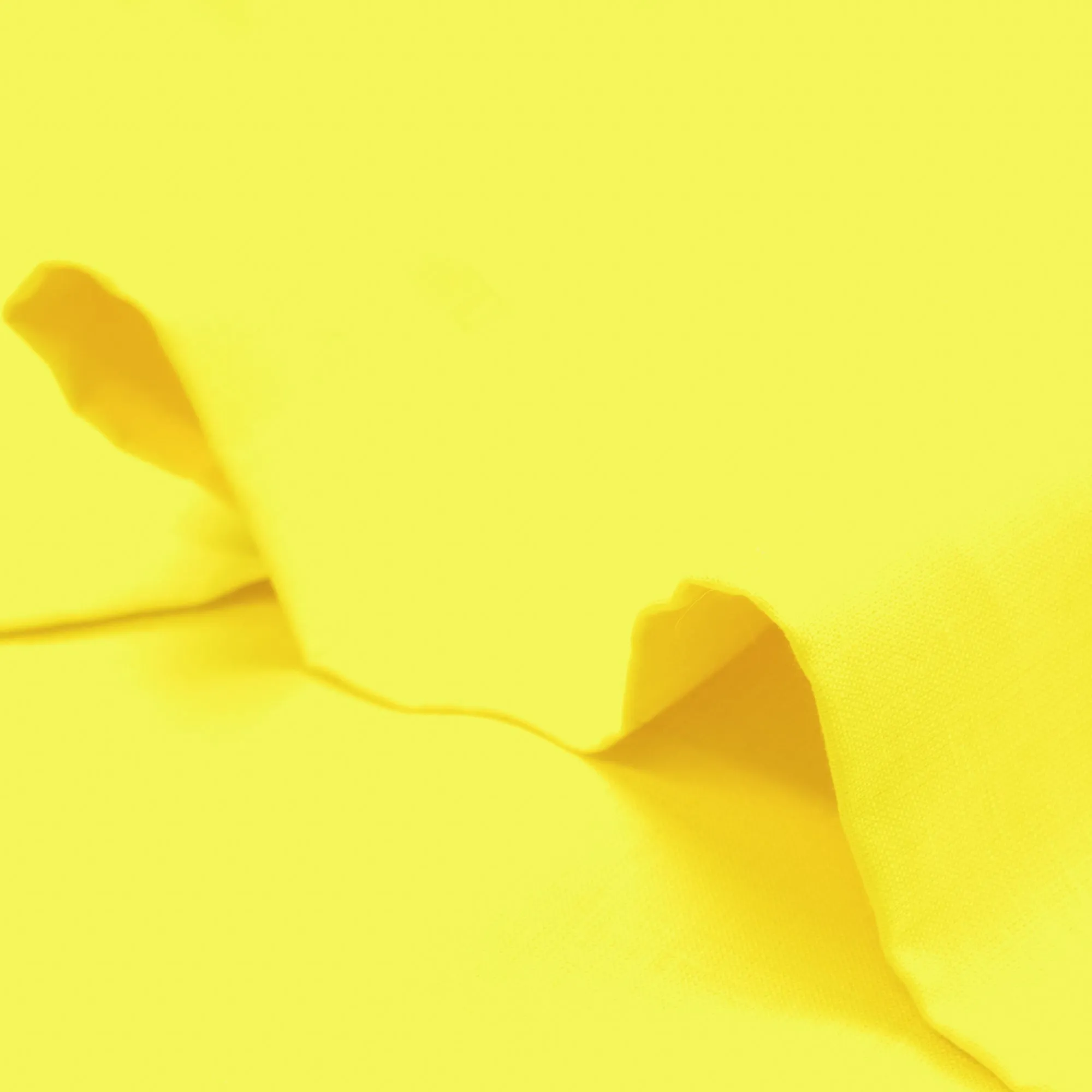 Washed Plain Pure Linen Fabric (Width 58'') - Lemon Yellow