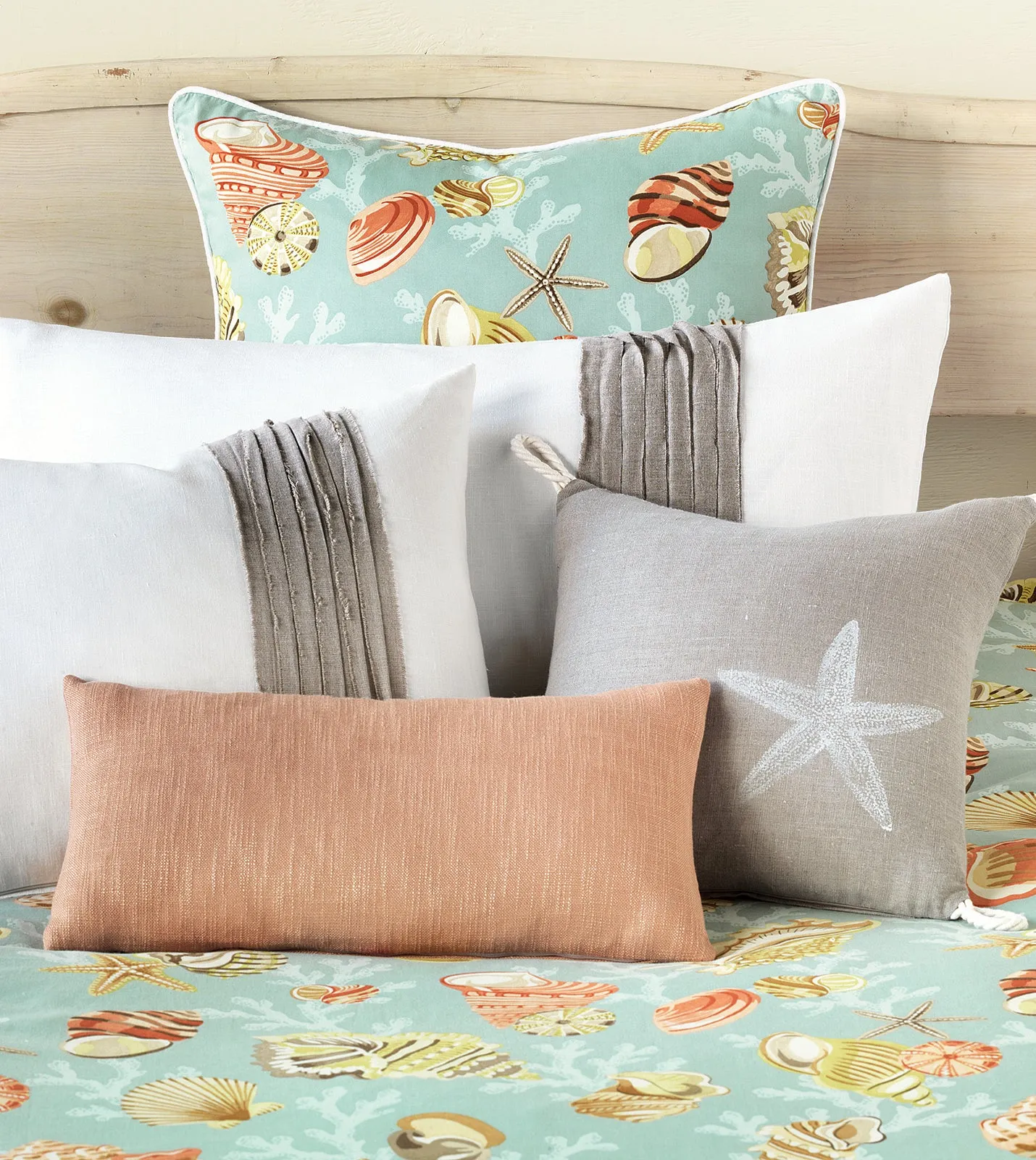White 100% Linen King Sham (Left) 21x37