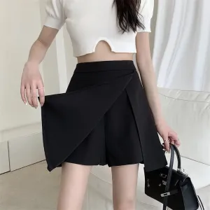 Women High Waist Mini Split Skirts Y2K Summer Fashion